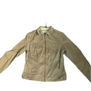 Tommy Hilfiger green motorcycle jacket size medium